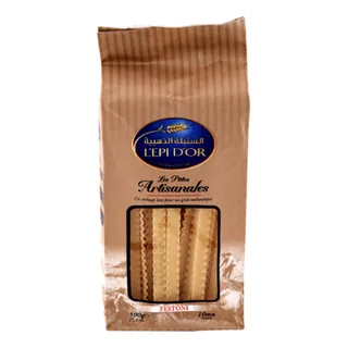 Pâte tradiotionnelle festoni L'EPI D'OR le paquet de 500 g
