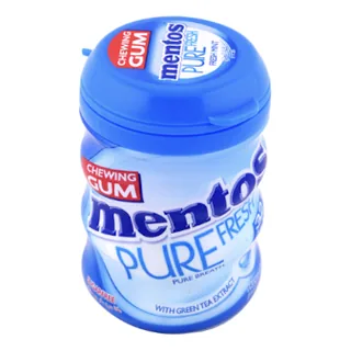 Chewing-gum sans sucre fresh mint MENTOS 56 g