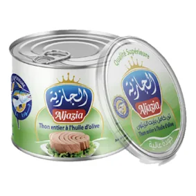 Thon entier à l'huile d'olive AL JAZIA 400 g