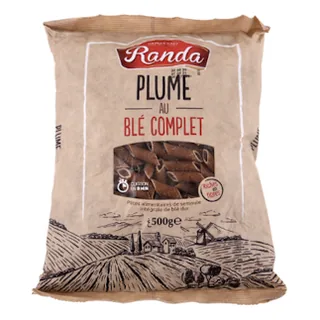 Pâte plume blé complet RANDA le sachet de 500 g