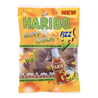 Bonbon gélifié Happy Cola Fizz HARIBO 80 g