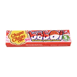 Chewing gum Fraise Babol CHUPA CHUPS 22,5 g-5 Pièces