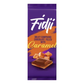 Chocolat préparation alimentaire fourré Caramel FIDJI 90 g