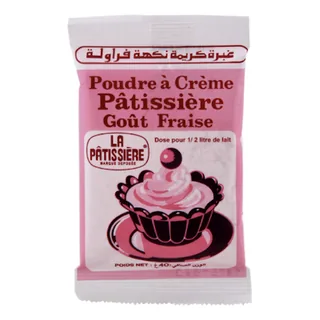 Crème dessert Fraise LA PATISSIERE 40 g