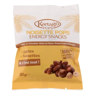 Noisettes pops dattes-noisettes KARTAGO 50 g