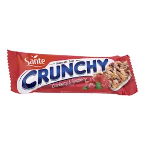Barre muesli Crunchy cranberry-framboise SANTE 40 g