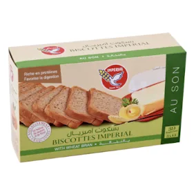 Biscottes au son avec sel IMPERIAL 350 g