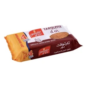 Tartelette d'or MOULIN D'OR 4 x 65 g