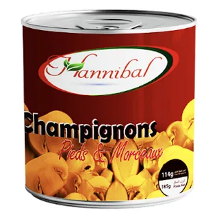 Champignon Pieds et morceaux HANNIBAL 195 g