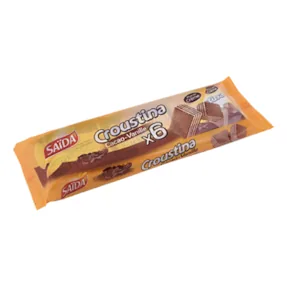 Gaufrette cacao vanille CROUSTINA 6 x 33 g