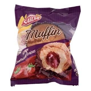 Muffin marbré confiture de fraises SAÏDA 55 g
