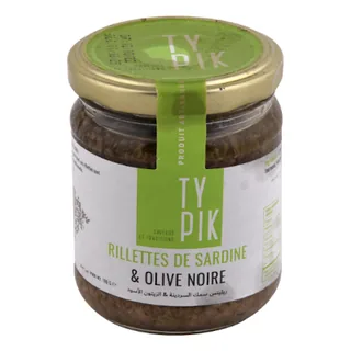 Filets de sardines et olives noires TYPIK 190 g