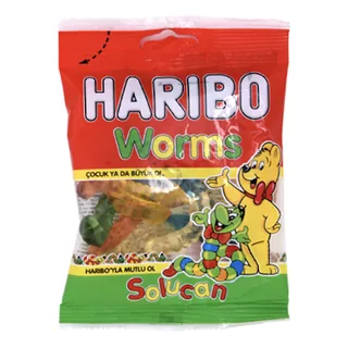 Bonbon gélifié Worms vers HARIBO 80 g