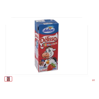 Lait aromatisé Fraise DELISSO 20 cl