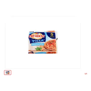 Fromage slice pizza PRESIDENT 5 Tranches
