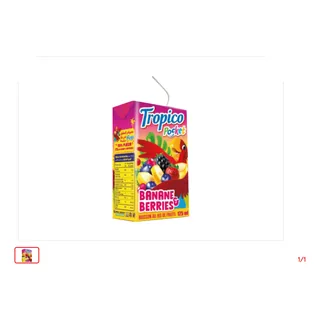 Pocket boisson au jus de fruits Banane & Berries TROPICO 125 mL