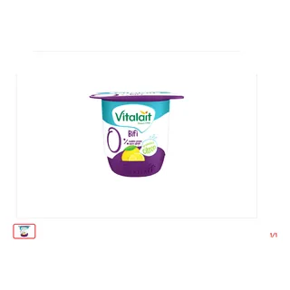 Yaourt 0% citron VITALAIT 100 g