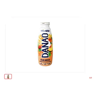 Jus de fruits et lait Pêche-Abricot DANAO 200 ml