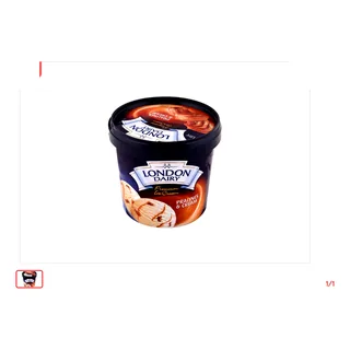 Glace Crème pralin LONDON DAIRY 1 L