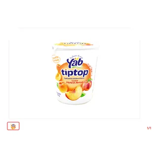Yaourt à boire Pêche-Abricot TIP TOP 350 g