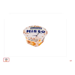 Yaourt brassé Aux céréales et aux fruits exotiques - Misto NATILAIT 120 g