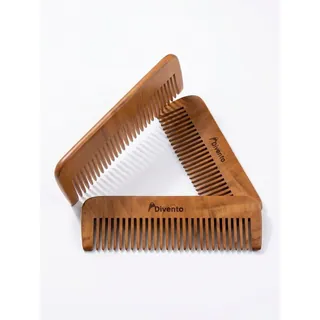 Peigne en Bois Naturel a Dents Larges Demeloirs
