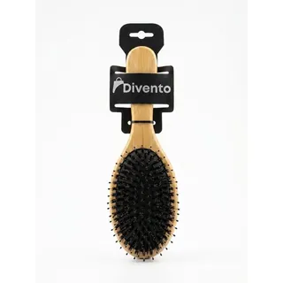Brosse Pro Pneumatique Ovale en Bambou avec Poils de Sanglier