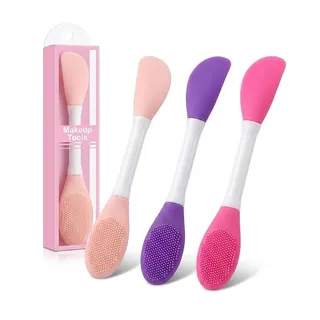 Brosse Double Embout en Silicone pour Masque et Soin du Visage