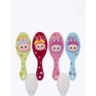 Brosse a Cheveux Pneumatique Ovale pour Enfants Labubu Fruits