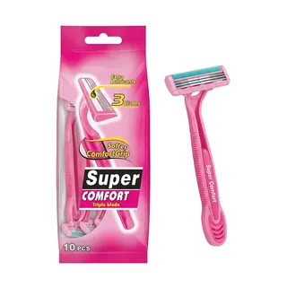 Wetell Lady Rasoir 3BLADE Super Confort10 Pcs
