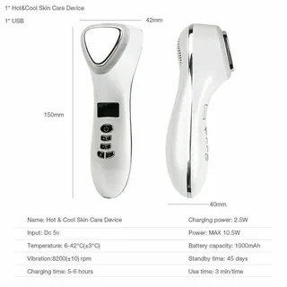 Ultrasonic Face Massager Anti Aging Lcd