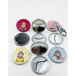 Miroir de Poche Rond Double Pliant Labubu Fruits