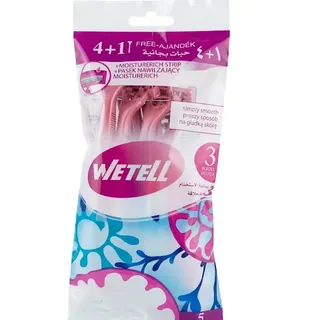 Wetell Lady Razor 3 Blades 4 Pcs+1 Pcs Gratuit