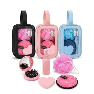 Trousse de Voyage avec Accessoires de Bain et Beaute 6PCS