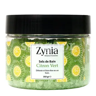 Zynia Sels de Bain Citron Vert 350 g
