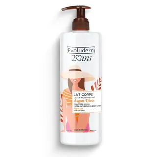 Evoluderm Lait Corps Argan Divin Peaux Tres Seches 500 ml