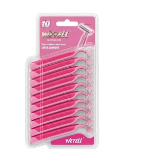 Wetell Lady Rasoir 3 Blade Super Confort 10PCS