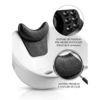 Repose-nuque en Silicone avec Ventouse pour Bac a Shampoing