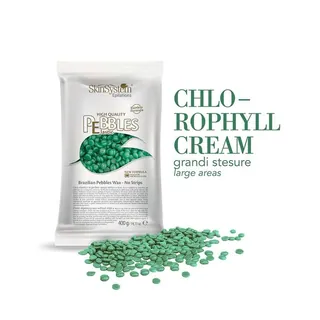 SkinSystem Cire Dépilatoire Élastique sans Bandes Azulène - Vert 400 g