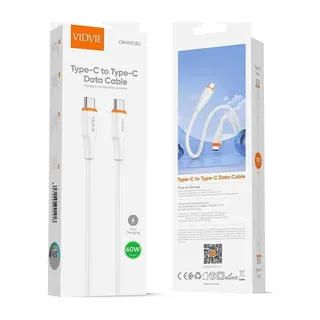 VIDVIE Câble USB-C vers USB-C CB4031 – PD 60 W