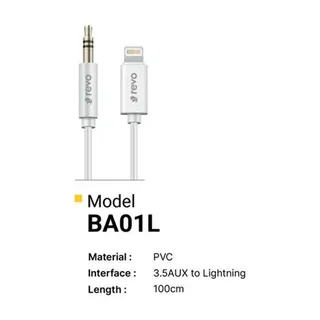 Revo Câble audio AUX RX01L – jack 3,5 mm vers Lightning