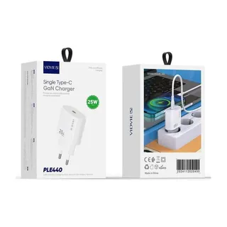 VIDVIE Chargeur secteur USB-C GaN PLE440 – PD 25 W