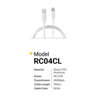 Revo Câble USB-C vers Lightning RC04CL – silicone PD 27 W