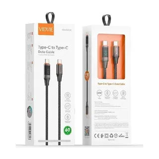 VIDVIE Câble USB-C vers USB-C CB4036 – 60 W