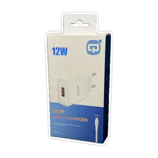 QiOP Chargeur 12 W + câble USB-C