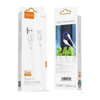 VIDVIE Câble USB-A vers USB-C CB4015 – 2,4 A – 1 m
