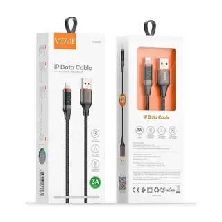 VIDVIE Câble USB-A vers Lightning CB4036 – 3 A – 1,2 m