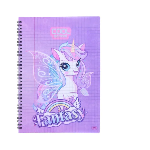 CAHIER WIREO 100P GF CP FANT 70G - QUEEN'S GARDEN by Cool School