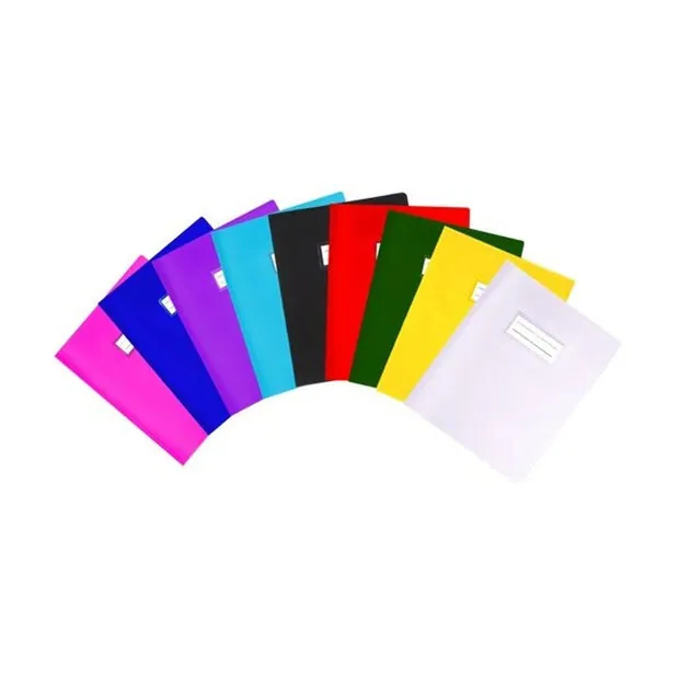 غلاف دفتر ملاحظات من مادة PVC اللامعة مقاس 17 × 22 سم