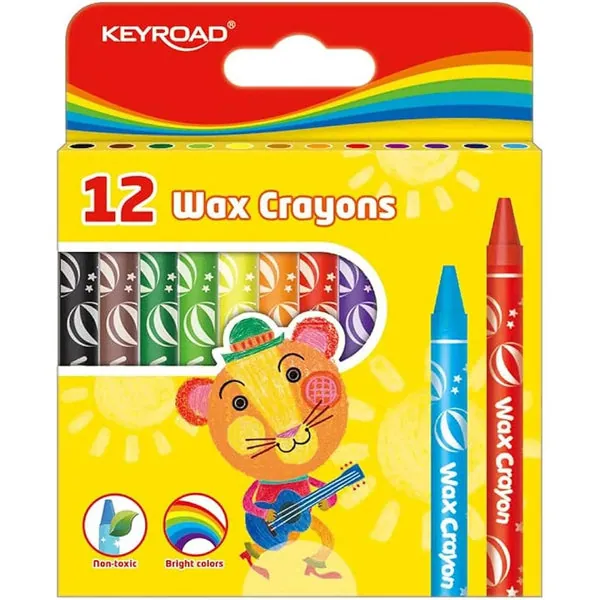 Crayons Pastel Keyroad 12 Couleurs